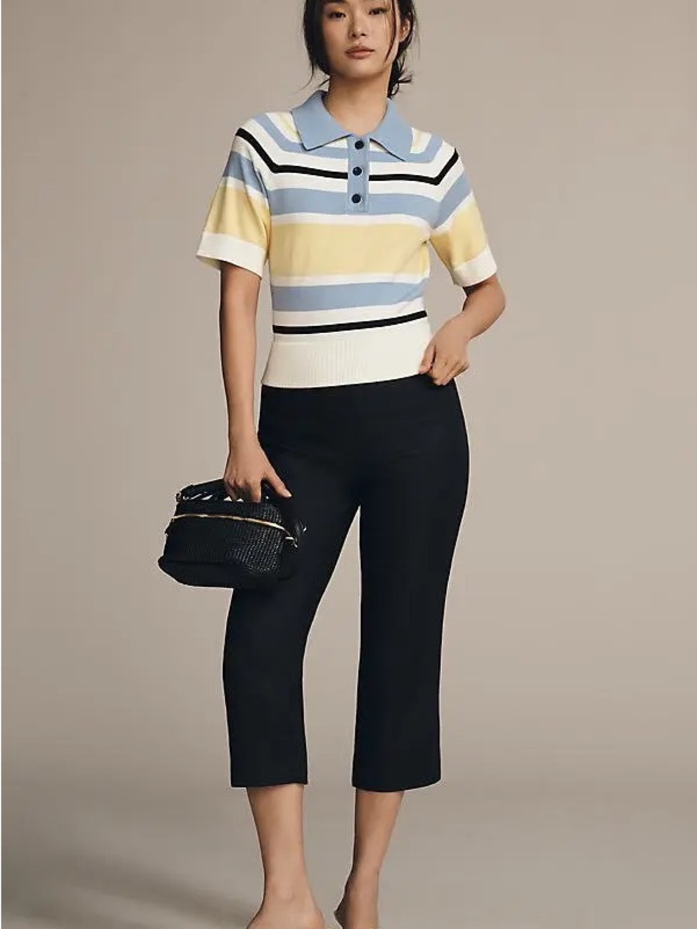 Aligne Emmet Short-Sleeve Knit Polo Top - Picture 3 of 14